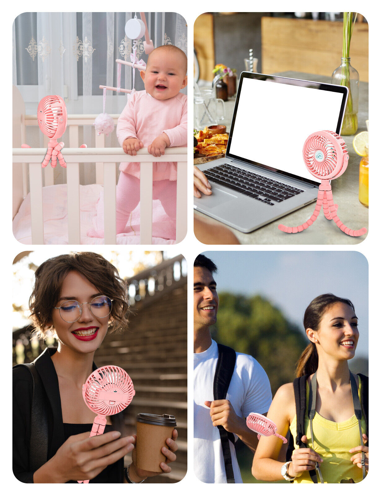 Hometecture™ Rechargeable Portable Fan