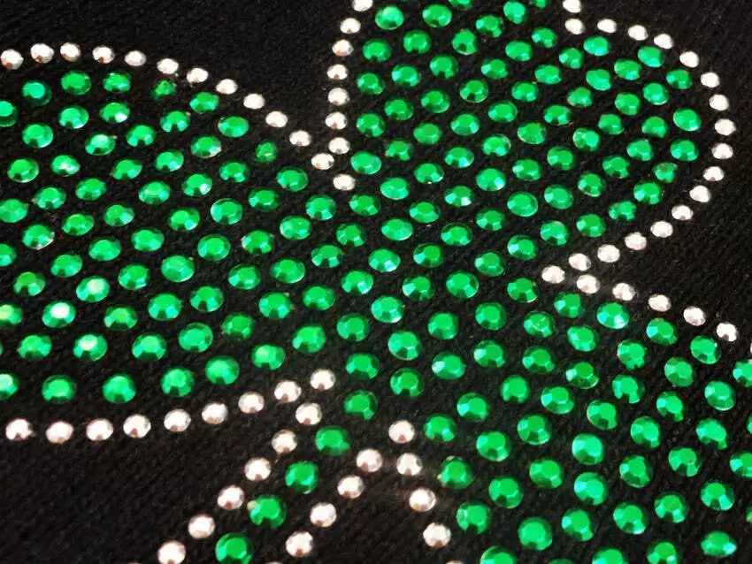 Hometecture™ Rhinestone Shamrock Beanie