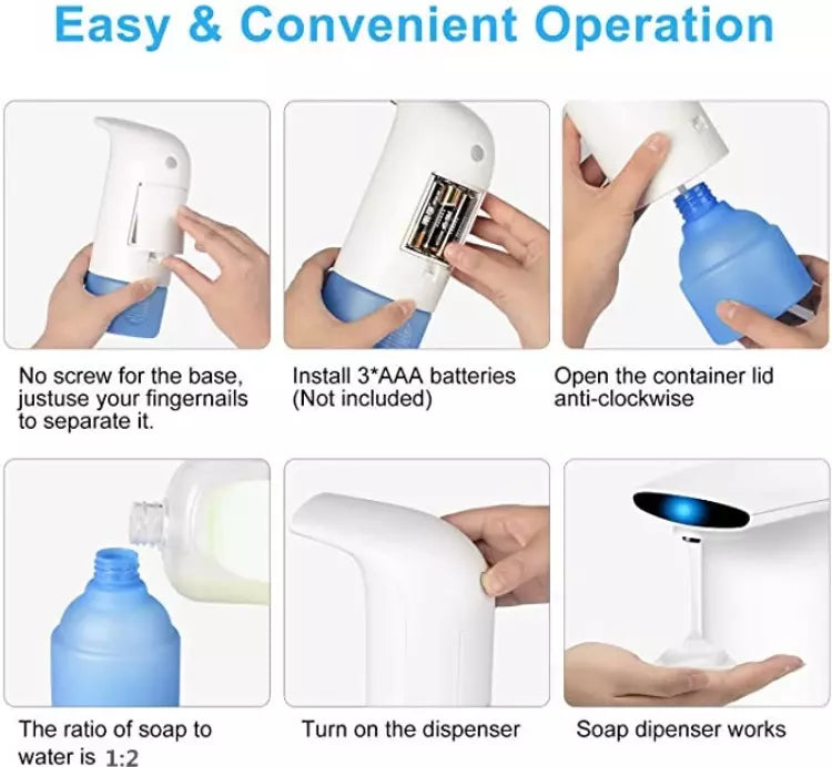 Hometecture™ Automatic Foam Soap Dispenser White
