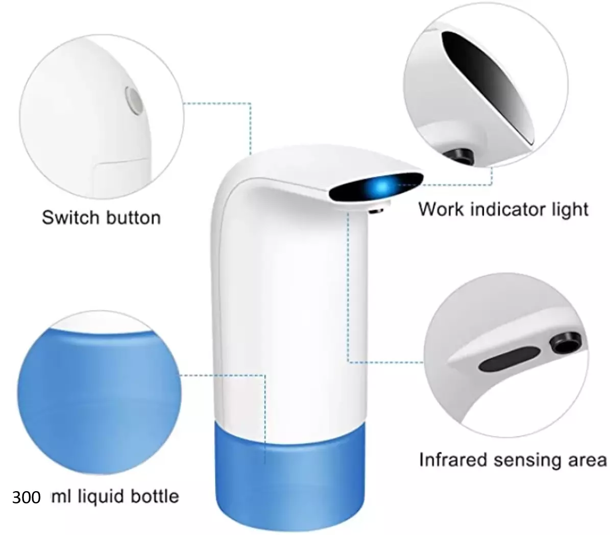 Hometecture™ Automatic Foam Soap Dispenser White