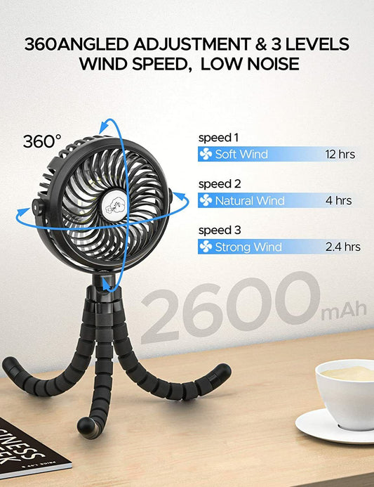 Hometecture™ Rechargeable Portable Fan