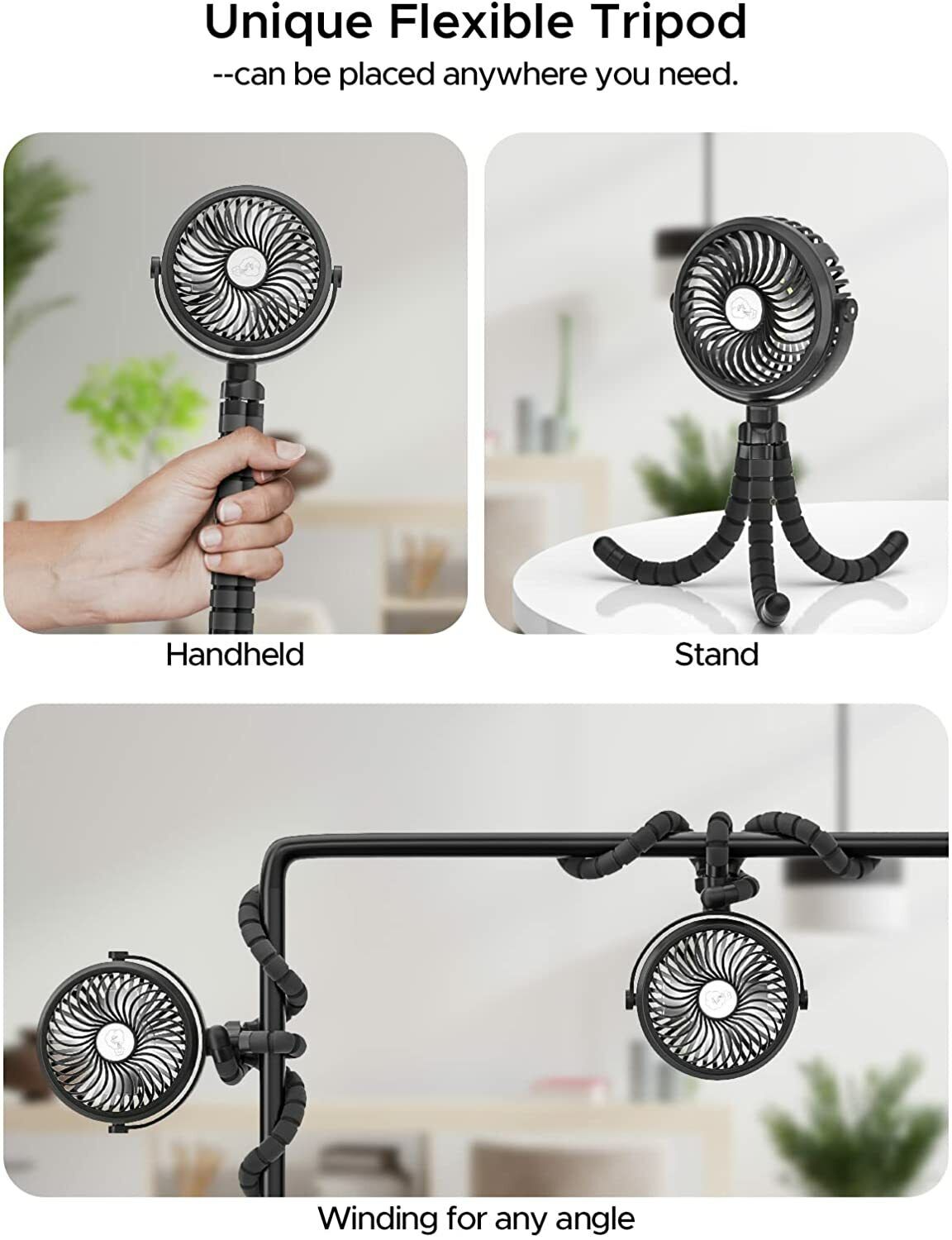 Hometecture™ Rechargeable Portable Fan