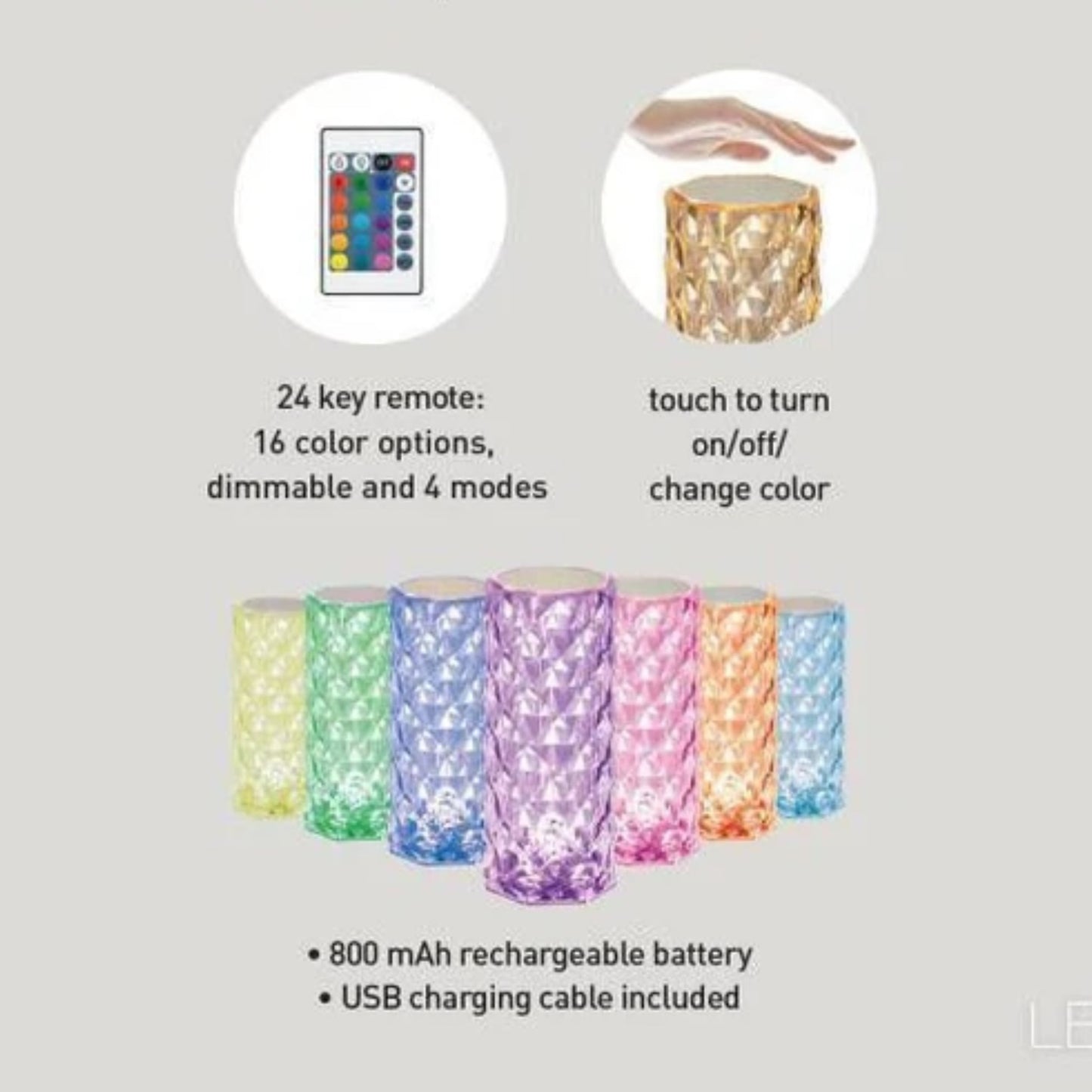 Hometecture™ Crystal LED Lamp