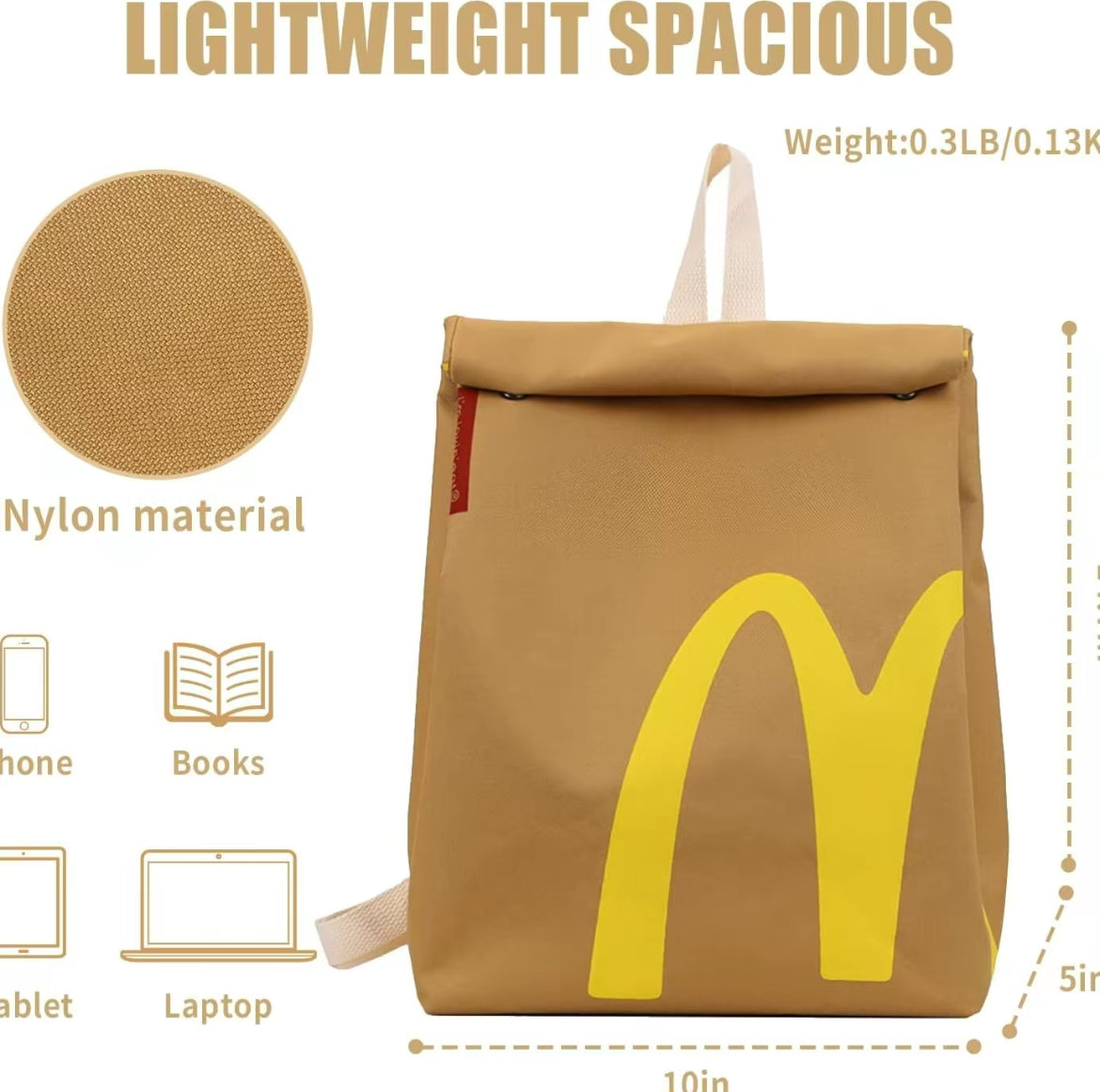 Hometecture™ McDonald's Backpack or Crossbody Bag