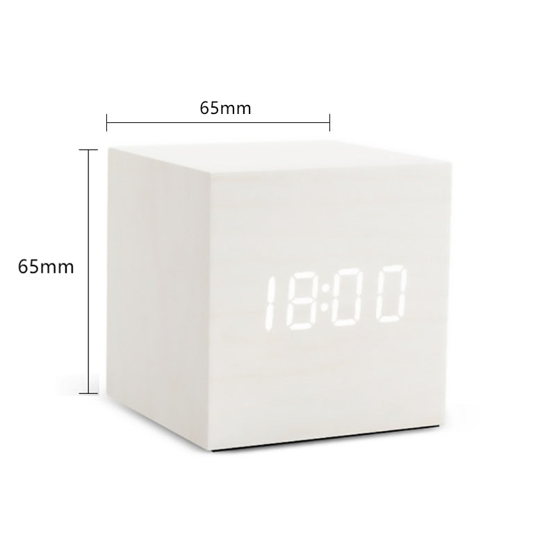 Hometecture™ Wooden Digital Alarm Clock